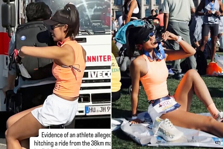 Hot girl Trung Quốc trả giá đắt vì đạp xe giật huy chương giải marathon danh giá