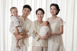 Mẹ vợ và 2 con trai Hồ Quang Hiếu gây chú ý