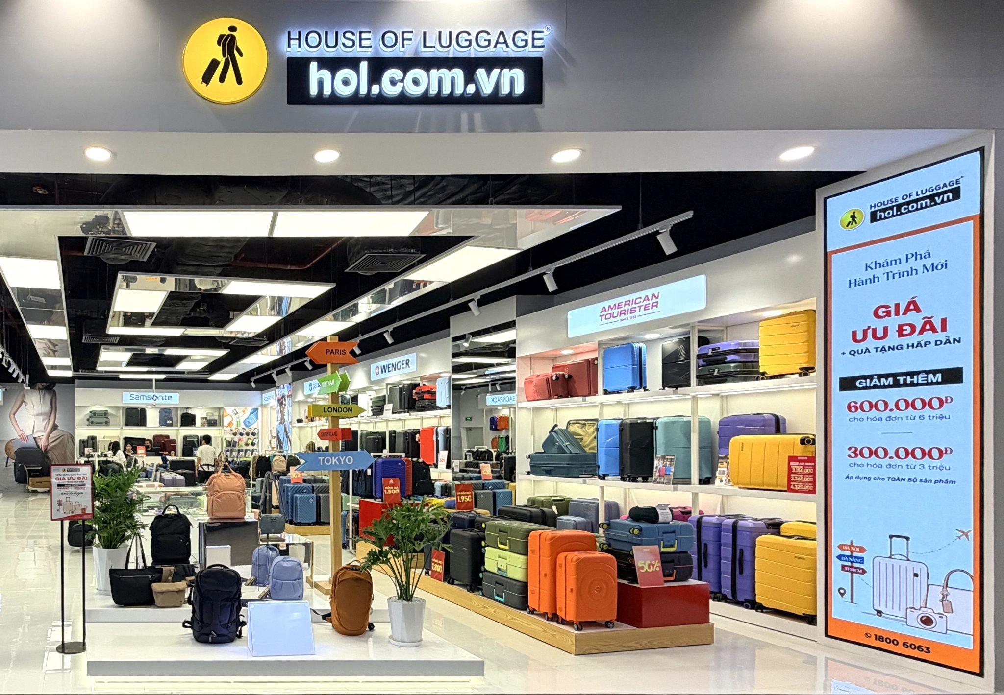 Cửa hàng House Of Luggage tại trung tâm thương mại (Nguồn: House Of Luggage)