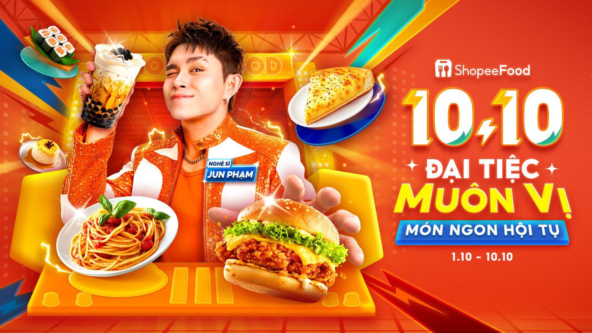 ShopeeFood 10.10 - Đại tiệc muôn vị, món ngon hội tụ sẽ là điểm hẹn bạn không thể bỏ qua vào cuối tuần này.