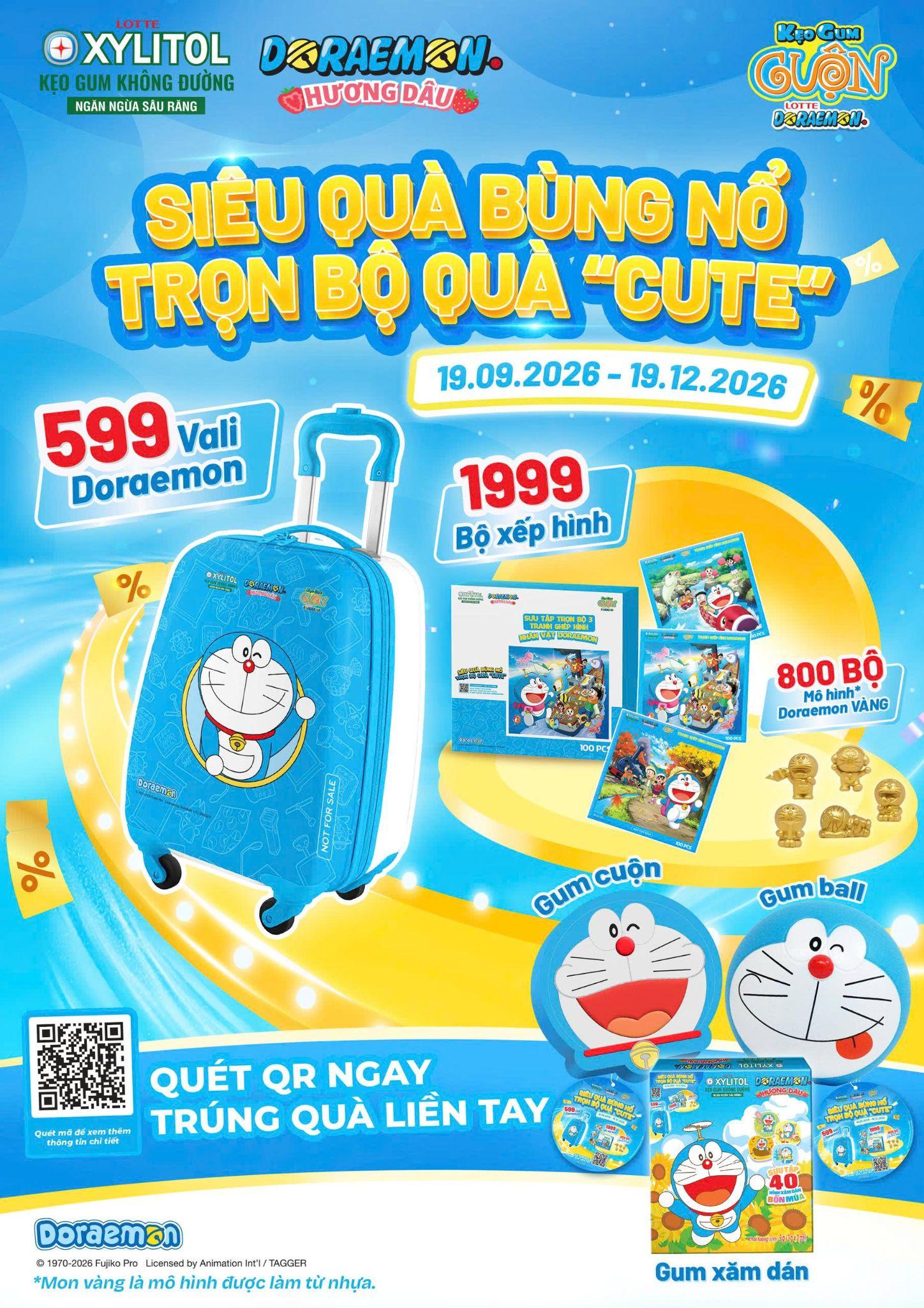3.398 phần quà Doraemon siêu “hot” được săn đón rầm rộ.