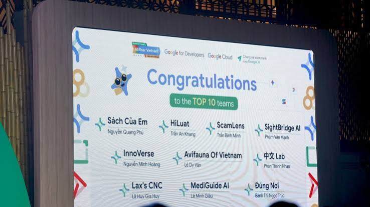 Top 10 dự án AI tại&nbsp;AI Riser Việt Nam 2026.