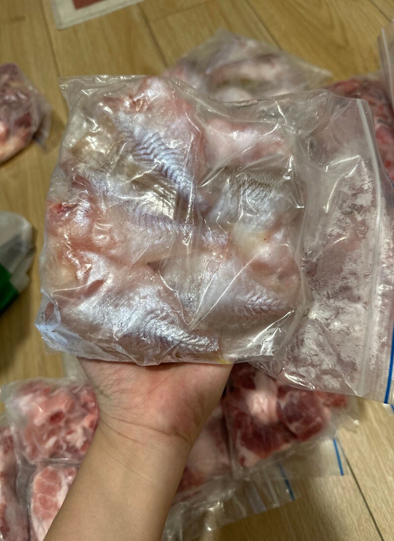 Đồ ăn được sơ chế, đóng gói và cấp đông cẩn thận&nbsp;