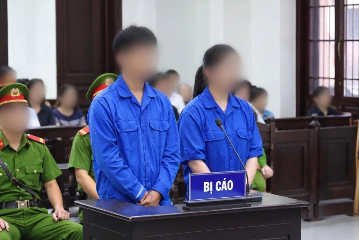 Phiên tòa xét xử các bị cáo. Ảnh: Công an TP Quảng Ninh