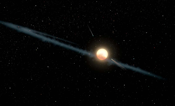 Có thể tồn tại một hành tinh chưa được phát hiện đang quay quanh Tabby’s Star. Ảnh: NASA