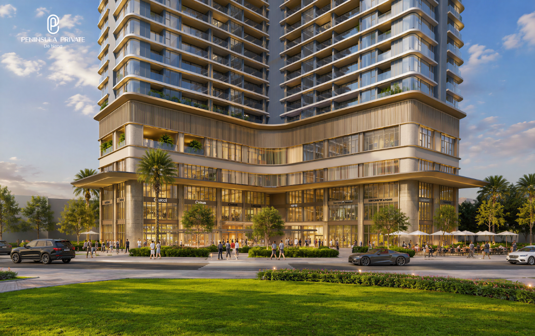 Peninsula Private sở hữu vị trí kết nối thuận tiện, hệ tiện ích tích hợp và không gian sống hướng đến sự cân bằng giữa nhịp sống đô thị và thiên nhiên.