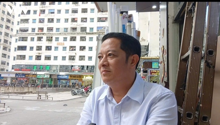 Anh Nguyễn Quang Thắng chia sẻ với phóng viên