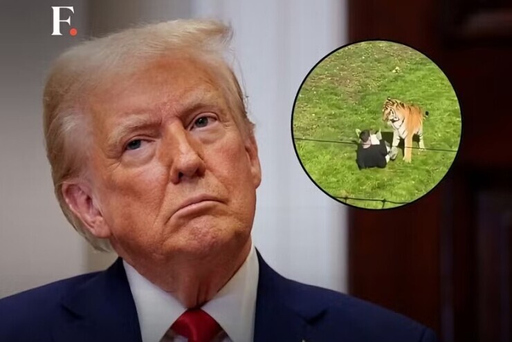 Ông Trump gây tranh cãi vì đăng video người đàn ông bị hổ tấn công
