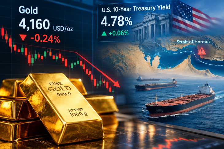 Giá vàng thế giới tiếp tục suy yếu sáng 14/10 (ảnh AI).