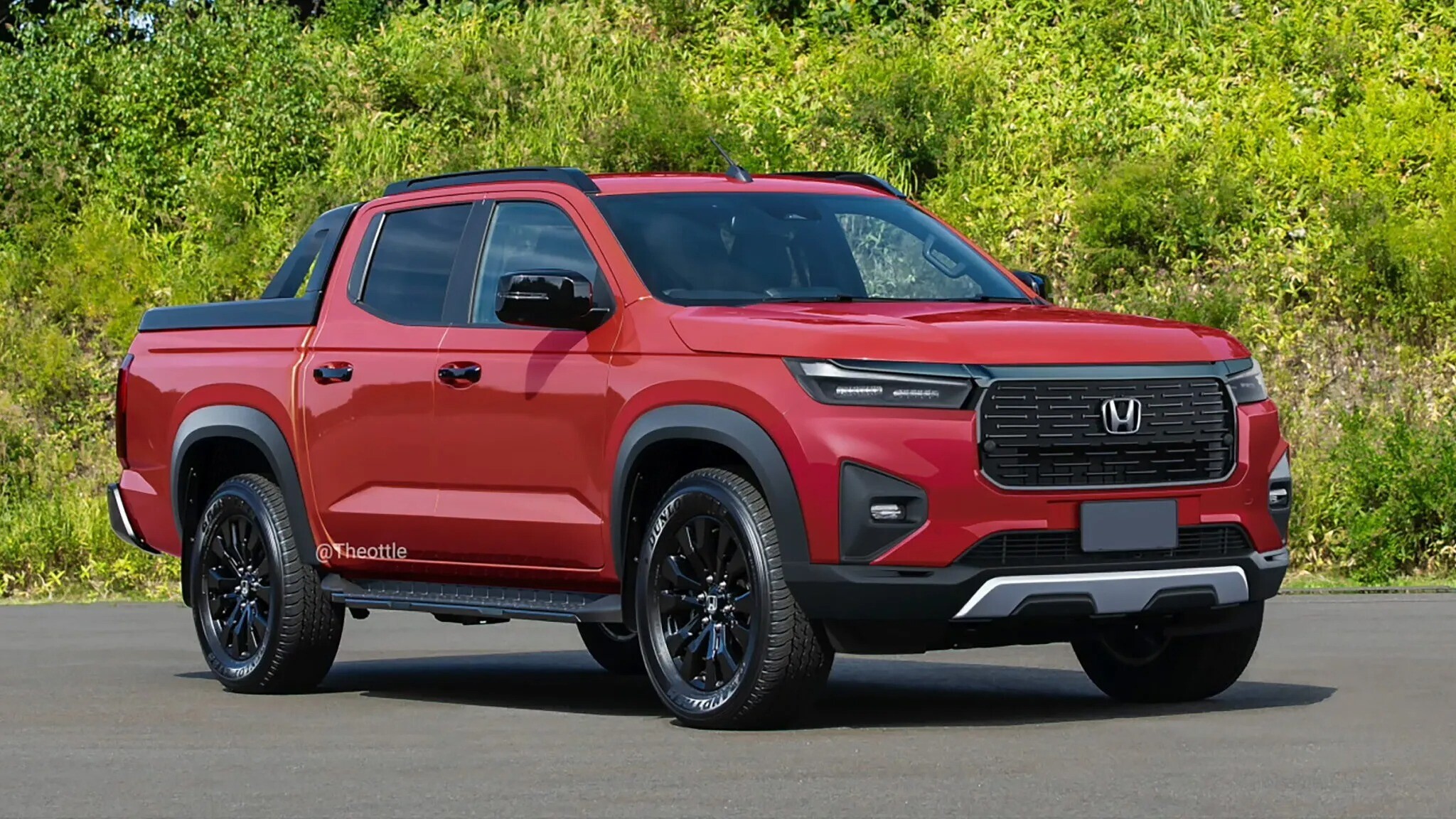 Mẫu xe bán tải mới của Honda được các trang phác thảo.
