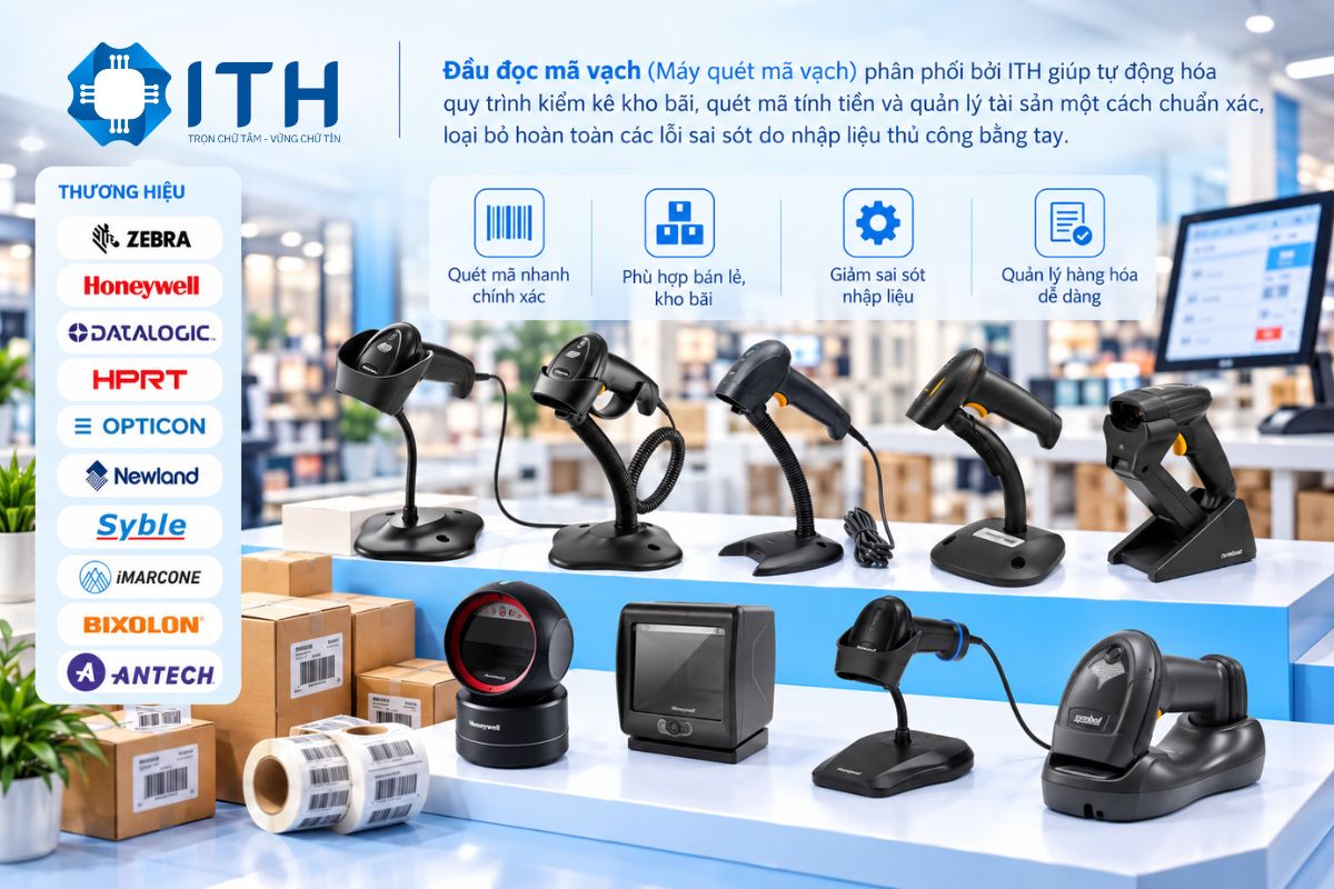 Sản phẩm đầu đọc mã vạch tại ITH Digital Technology