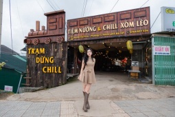 Tiệm nướng Trạm Dừng Chill: trải nghiệm BBQ bên tàu cổ và thung lũng nhà lồng Đà Lạt