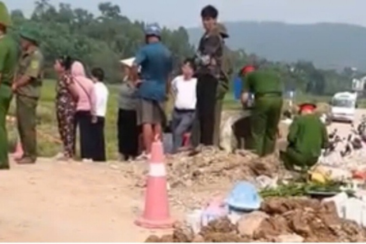 Nam thanh niên tử vong dưới mương nước đang thi công ở Lập Thạch, Phú Thọ