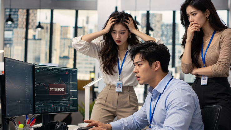 Hình minh họa máy tính bị tấn công bởi mã độc.