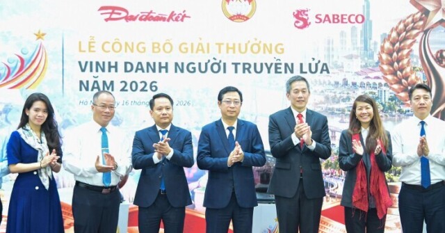 Mặt trận Tổ quốc Việt Nam và SABECO công bố giải thưởng “Vinh danh Người truyền lửa” 2026