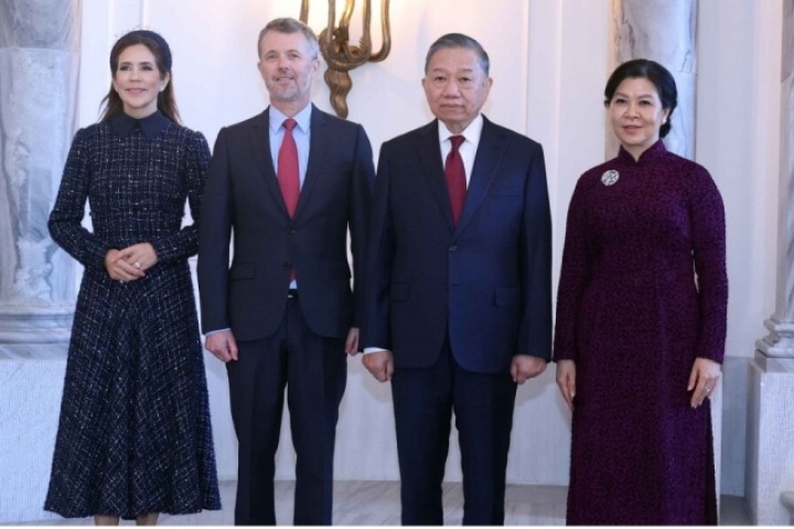 Nhà vua Đan Mạch chủ trì tiệc chiêu đãi Tổng Bí thư, Chủ tịch nước Tô Lâm