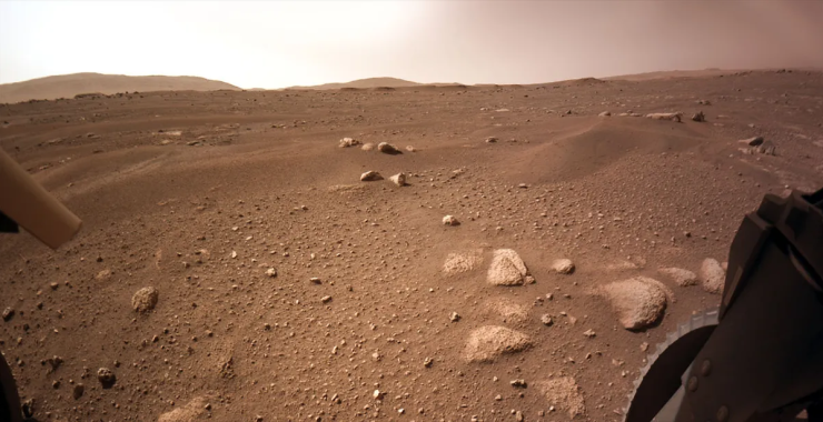 Phong cảnh sao Hoả, được ghi lại bởi tàu thăm dò Perseverance vào ngày 21/2/2021. Nguồn: NASA/JPL-Caltech/Will Gater