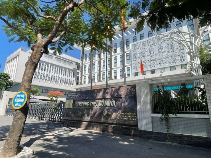 Trường THPT Đỗ Mười là trường công lập, tuyển sinh từ năm học 2025-2026 với diện tích gần 8.000m2. Kinh phí xây trường khoảng 300 tỷ đồng, từ ngân sách quận Hoàng Mai cũ và của TP.Hà Nội. Ảnh: Gia Khiêm
