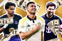 225 triệu bảng - Ronaldo kiếm thu nhập gấp đôi Messi