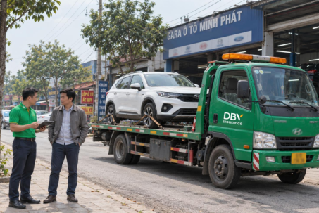 DBV tặng dịch vụ hỗ trợ khẩn cấp trên đường cho khách hàng