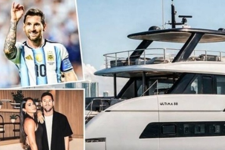 Siêu du thuyền trị giá trăm tỷ đồng của Lionel Messi