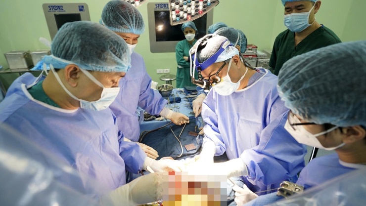 Một ca ghép gan cho trẻ em tại Bệnh viện Nhi Trung ương. Ảnh: BVCC