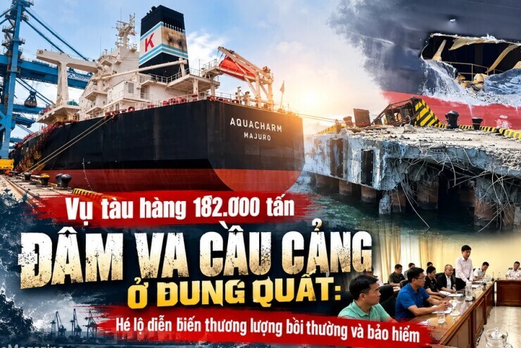Vụ tàu hàng 182.000 tấn đâm va cầu cảng ở Dung Quất: Hé lộ diễn biến thương lượng bồi thường