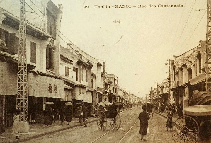Phố Hàng Ngang vào đầu thế kỷ 20. (Ảnh: 36hn)
