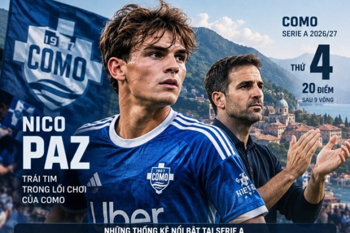 Nico Paz đang biến Como thành thế lực mới của Serie A như thế nào?