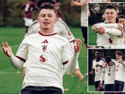 Con trai Rooney ghi 4 bàn trong 44 phút, fan MU đòi đưa lên đội chính