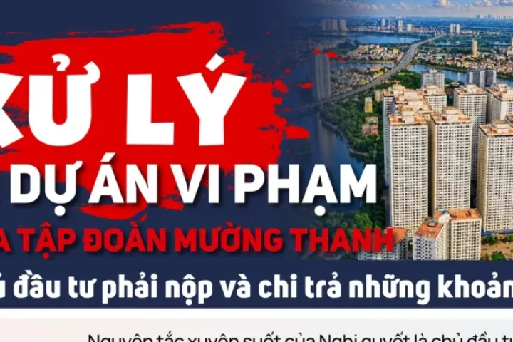 Xử lý 12 dự án vi phạm của Tập đoàn Mường Thanh: Chủ đầu tư phải nộp và chi trả những khoản nào?
