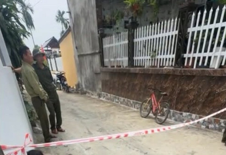 Khu vực hiện trường xảy ra vụ án mạng. Ảnh: C.M.