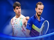 Trực tiếp tennis Medvedev - Alcaraz: "Tiểu Nadal" gặp khó (Vienna Open)
